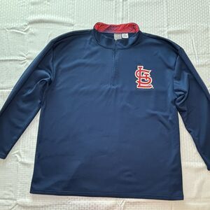 St. Louis Cardinals Baseball Men’s Sweatshirt XXXL MLB Blue Long Sleeve